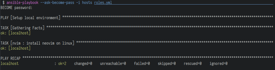 Ansible Output